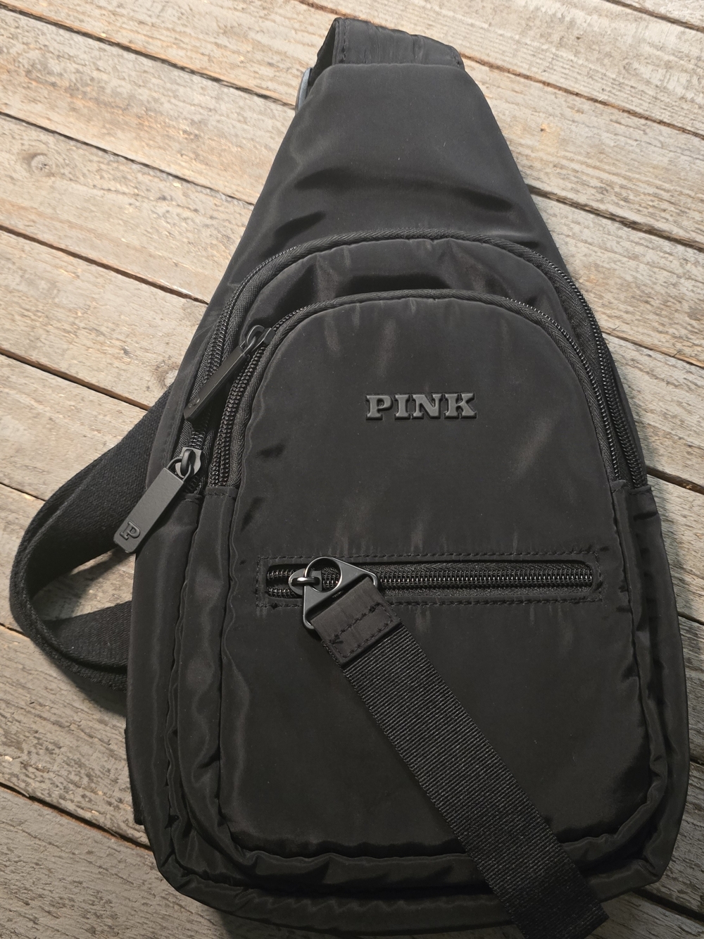 PINK Victoria's Secret Black Men's Sling Belt Bag